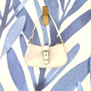 Coach White Leather Mini Purse